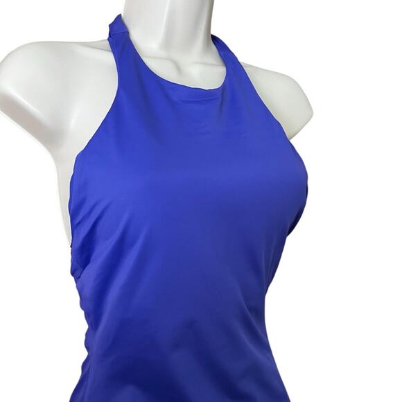 Andie Swim Purple One Piece Halter Swimsuit Med New W/Tags! “The Luzon” Lapiz - Picture 3 of 7